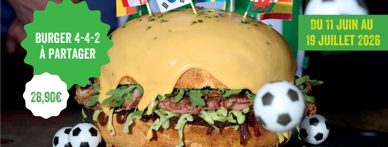 Le burger des champions (et les matchs en direct) !
